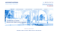 Desktop Screenshot of kieferorthopaede-muenchen.com