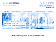 Tablet Screenshot of kieferorthopaede-muenchen.com